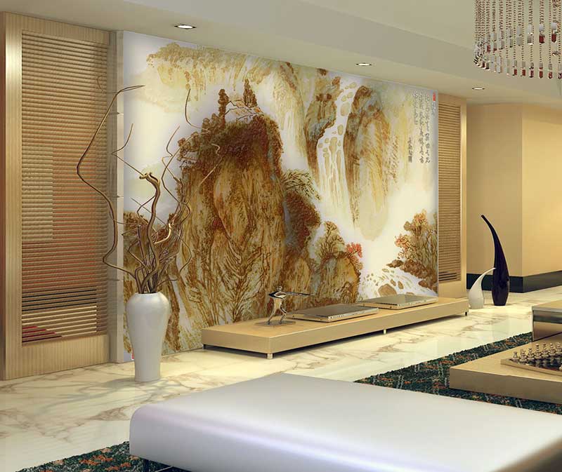 瓷磚背景牆打印機打印效果