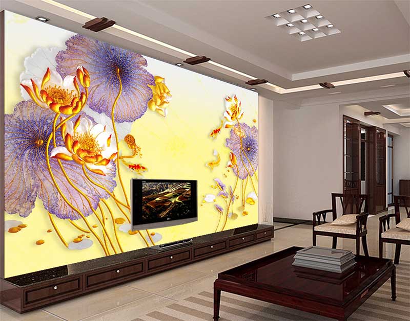 彩雕瓷磚背景牆打印機打印效果