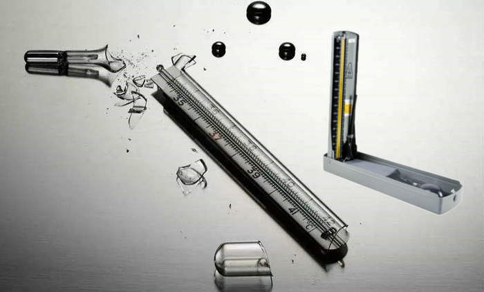 汞體溫計，汞血壓計